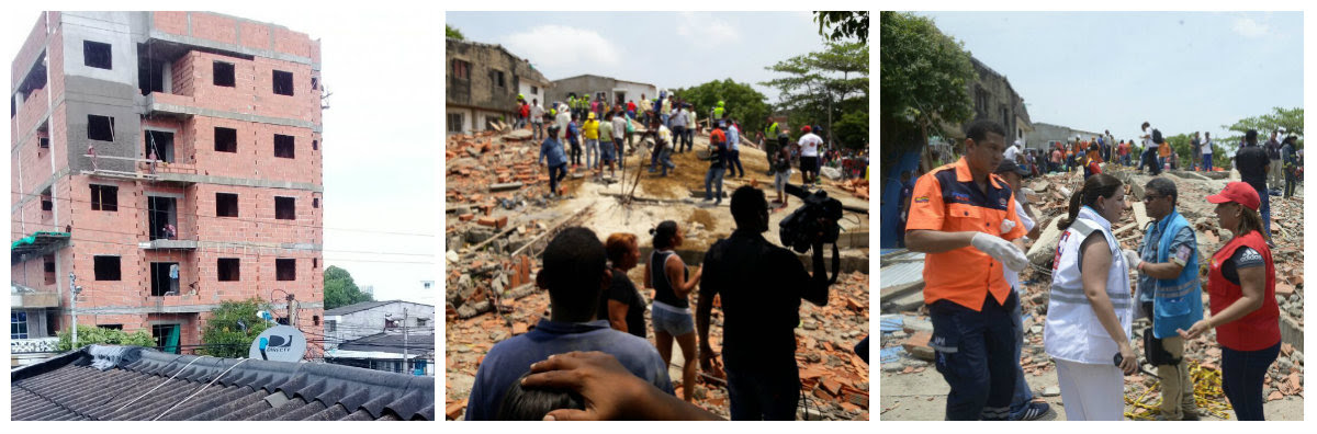 Alrededor de 200 personas entre operativos y administrativos realizan labores de Búsqueda y Rescate en el edificio colapsado.
