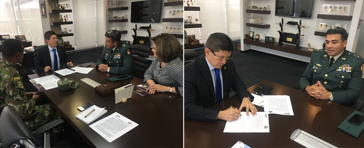 UNGRD y la Escuela de Ingenieros Militares firmaron convenio de cooperación educativa, científica y técnica.