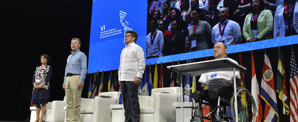 Presidente Juan Manuel Santos, participó en instalación de la VI Plataforma Regional para la Reducción del Riesgo.