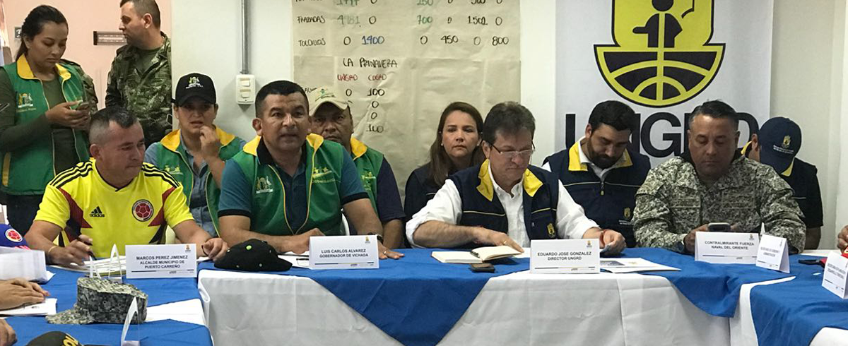 Director de la UNGRD lideró Puesto de Mando Unificado en Puerto Carreño, Vichada.