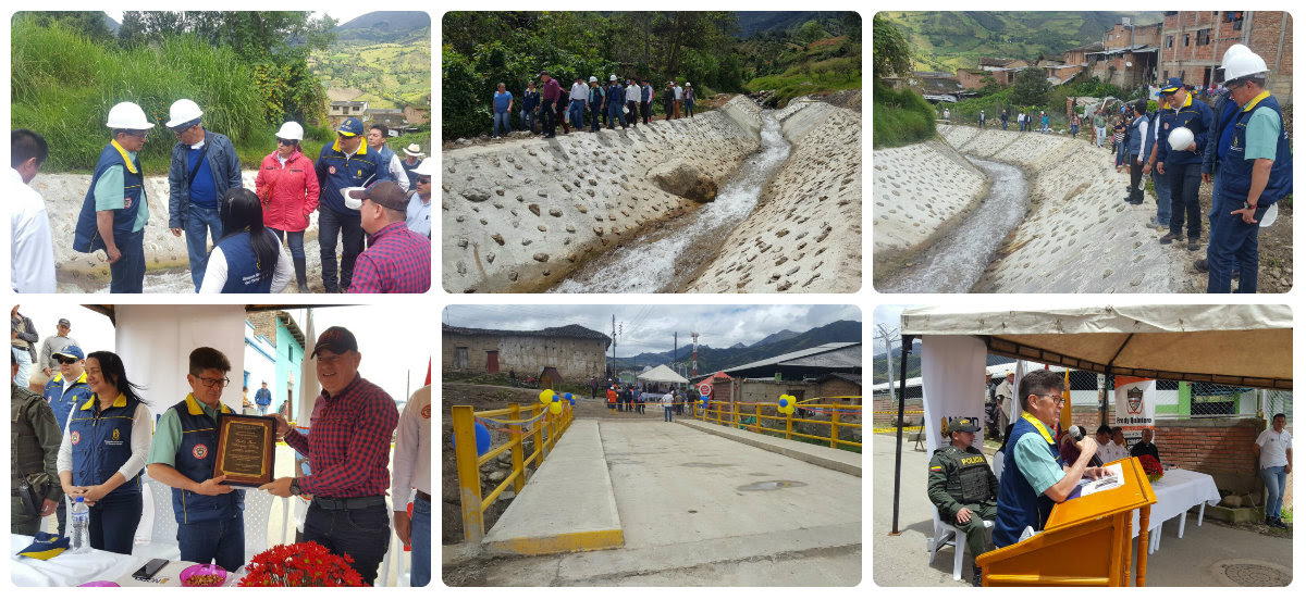 Obras de canalización sobre las quebradas La Viuda y El Arpero, disminuyen la vulnerabilidad de más de 4.300 personas.