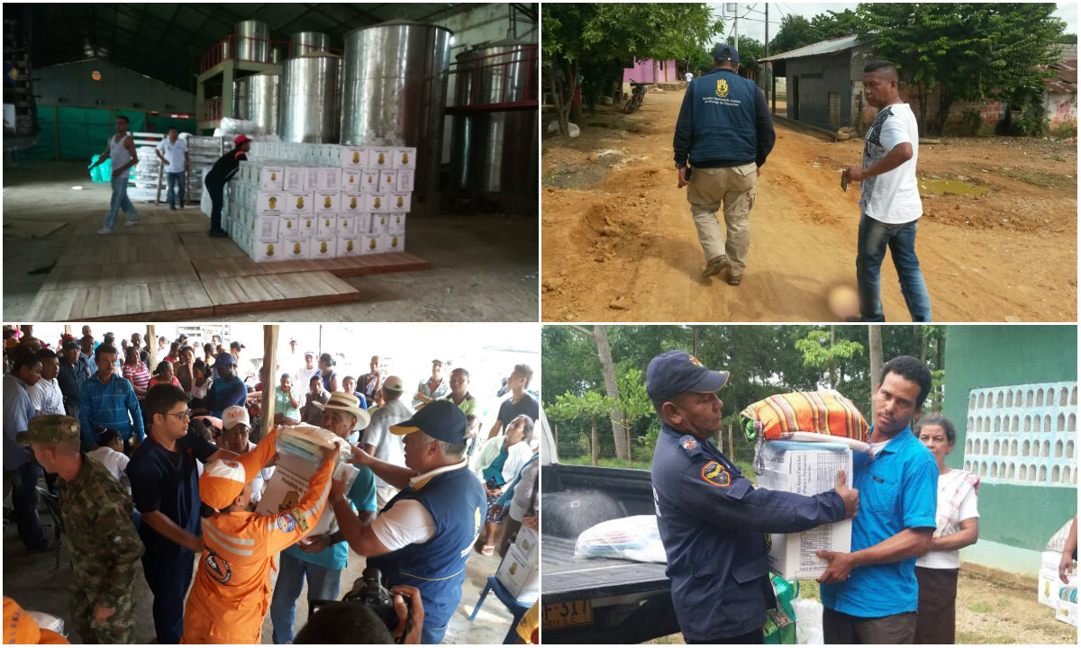 Hoy se entregaron ayudas humanitarias de emergencia a 434 familias del municipio de Tierralta.