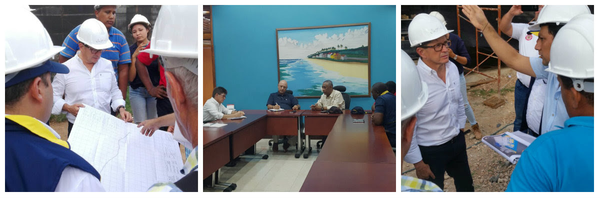 Carlos Iván Márquez Pérez, revisa temas de gestión del riesgo y prevención de desastres en el Archipiélago de San Andrés.